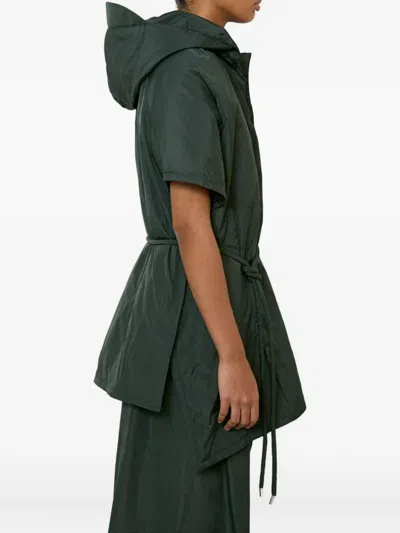 Meimeij Mantella Oversized Cape In Martini Green In Green