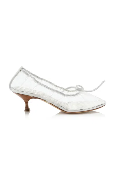 Herbert Levine Rain Check Pvc Ballet Pumps In White