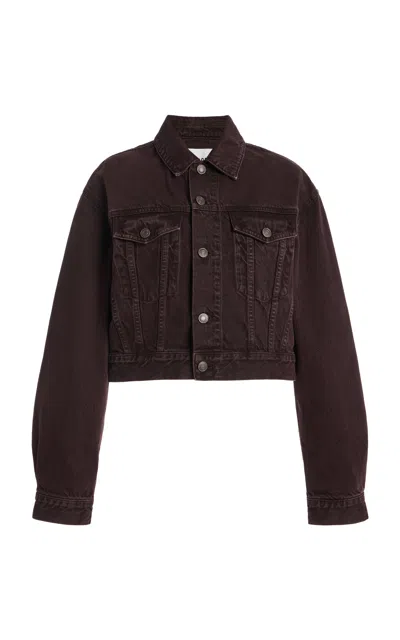 Agolde Radley Denim Jacket In Brown