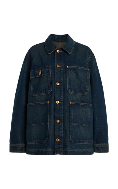 Slvrlake Worker Jacket Shakey Ground In Blue