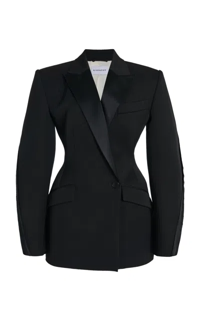 Givenchy Inside-out Cocoon Mini Blazer Dress In Blue