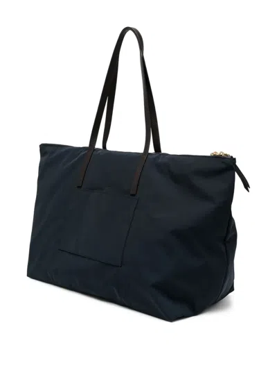 Bally Code Tote Bag In Blue