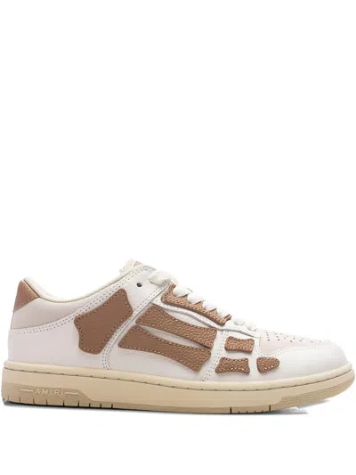 Amiri Rubber Sole Low Top Sneakers In Brown