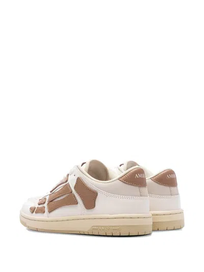 Amiri Rubber Sole Low Top Sneakers In Brown