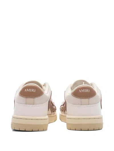 Amiri Rubber Sole Low Top Sneakers In Brown