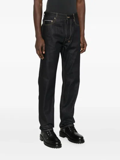 Ksubi Contrast-stitching Jeans In Blue