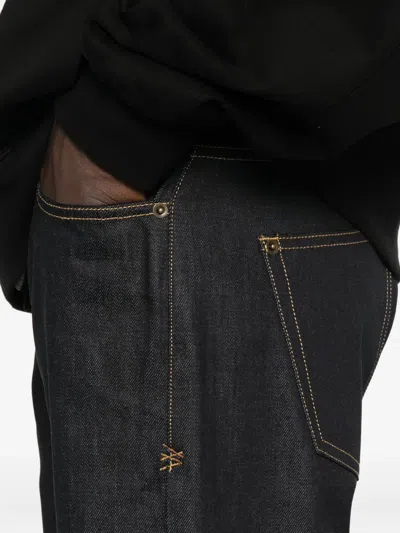 Ksubi Contrast-stitching Jeans In Blue