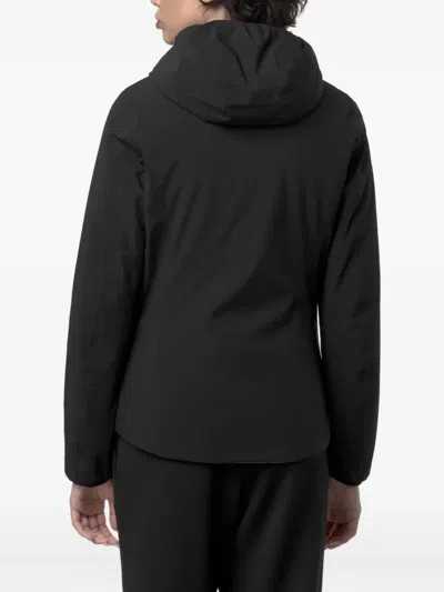 K-way Reversible Slim Fit Jacket With Waterproof And Windproof Sides In Black