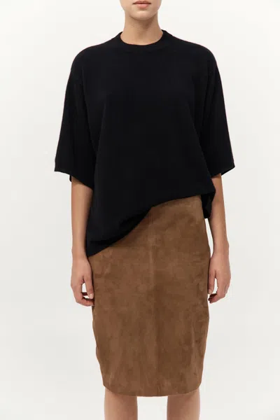 St Agni Cashmere Copain Tee In Black