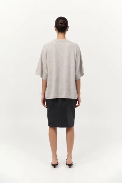 St Agni Relaxed Cashmere Sweater In Gray