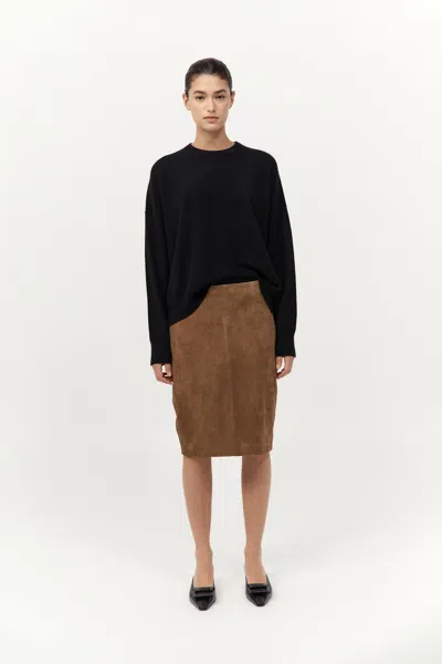 St Agni Cashmere Sweater In Black