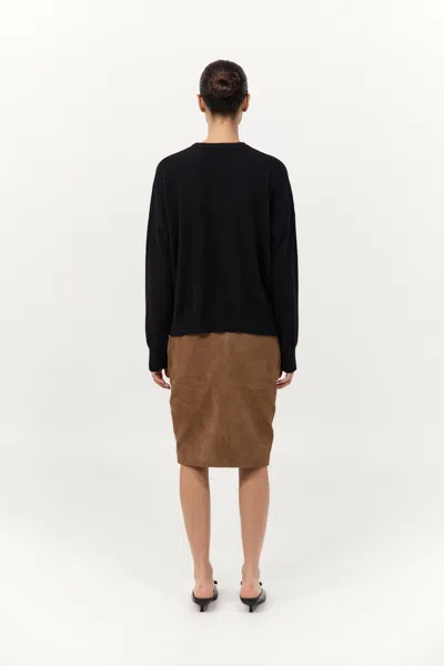 St Agni Cashmere Sweater In Black