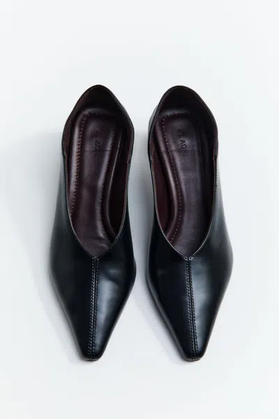 St Agni Classic Fold Heel In Black