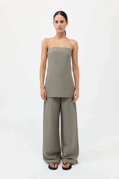 St Agni Column Tunic In Green