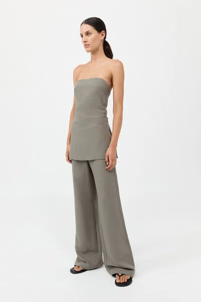 St Agni Column Tunic In Green