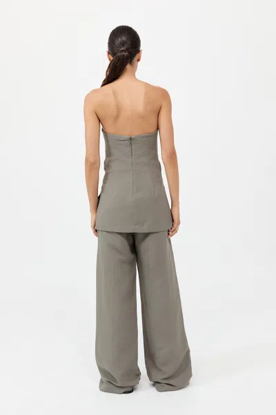 St Agni Column Tunic In Green