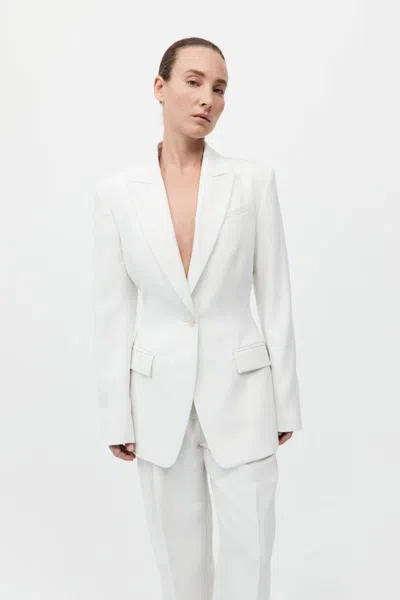 St Agni Contour Blazer In White