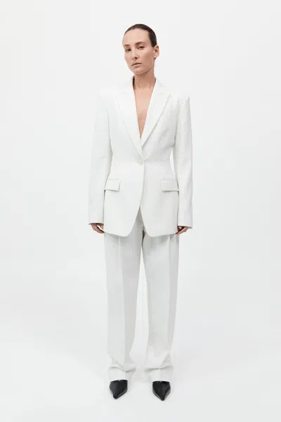 St Agni Contour Blazer In White