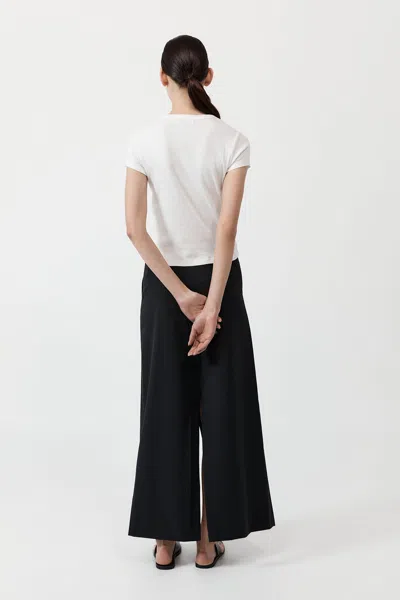 St Agni Deconstructed Waist Maxi Skirt In Black