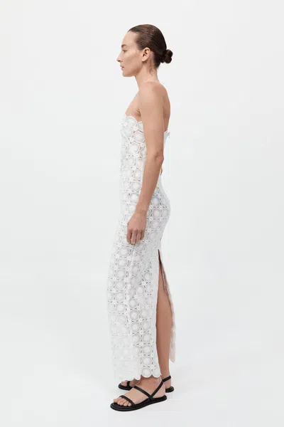 St Agni Doily Column Dress In White