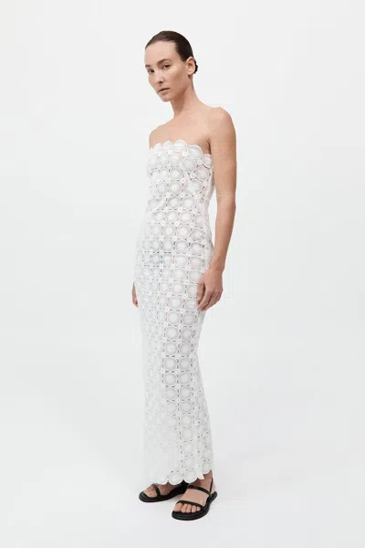 St Agni Doily Column Dress In White