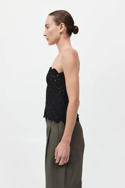 St Agni Doily Top In Black