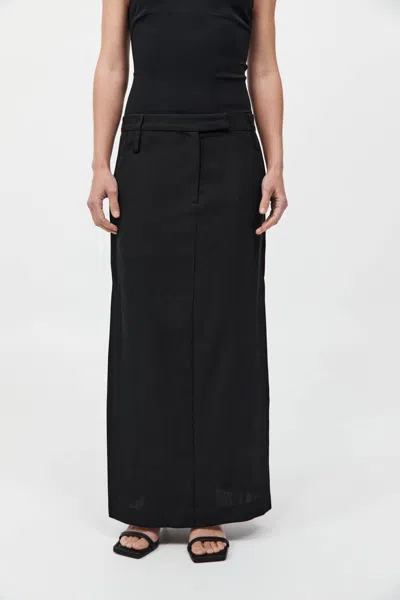 St Agni Double Loop Maxi Skirt In Black