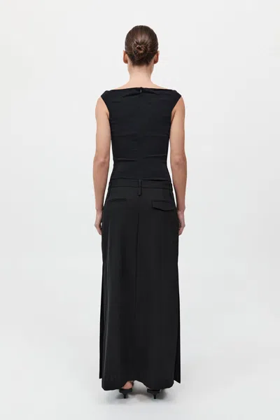 St Agni Double Loop Maxi Skirt In Black