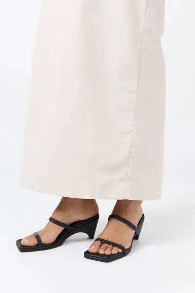 St Agni Double Strap Arc Wedge In Black