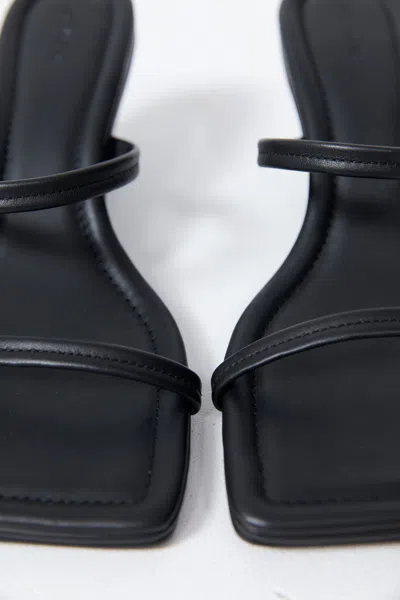 St Agni Double Strap Arc Wedge In Black