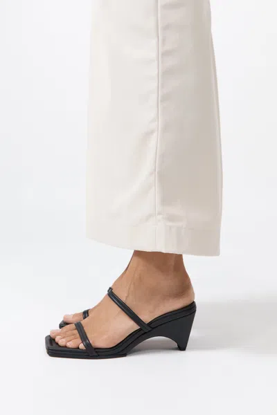 St Agni Double Strap Arc Wedge In Black