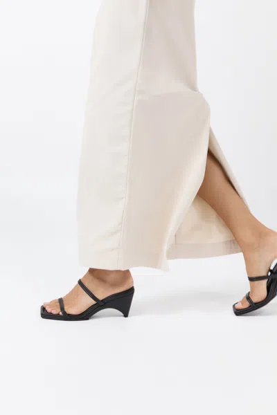 St Agni Double Strap Arc Wedge In Black