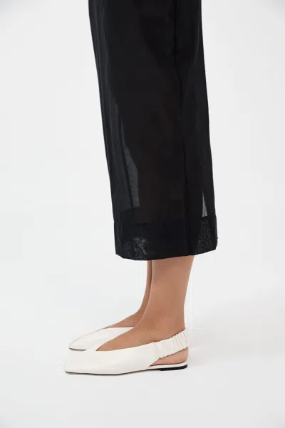 St Agni Envelope Sling Back Flat In White