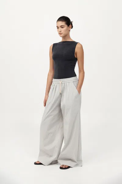 St Agni Everyday Drawstring Pants In Silver