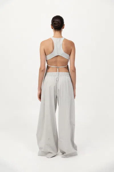 St Agni Everyday Drawstring Pants In Silver