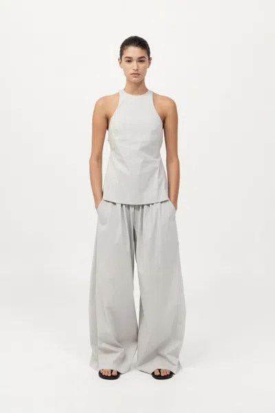 St Agni Everyday Drawstring Pants In Silver