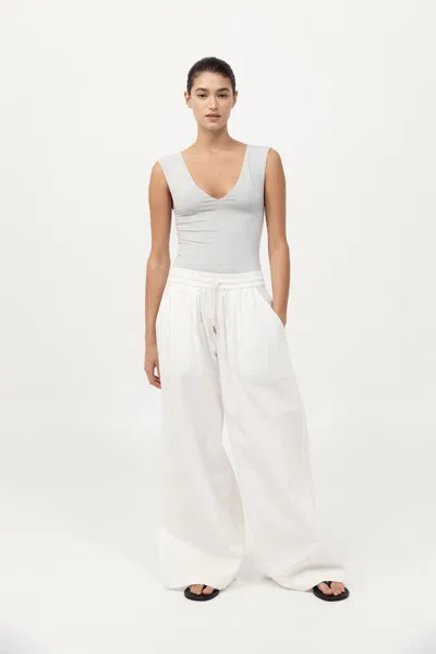 St Agni Everyday Drawstring Pants In White