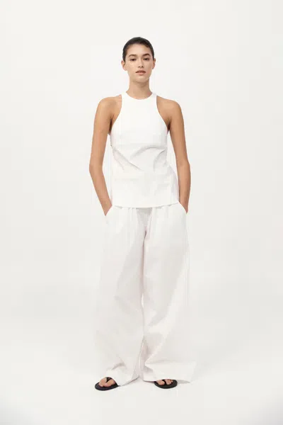 St Agni Everyday Drawstring Pants In White