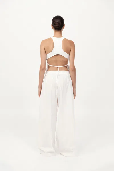 St Agni Everyday Drawstring Pants In White
