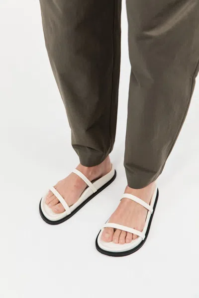 St Agni Fine Double Strap Slide In White