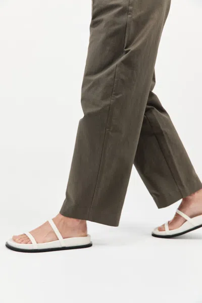 St Agni Fine Double Strap Slide In White