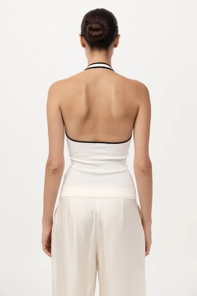 St Agni Fine Line Halter Top In Multi