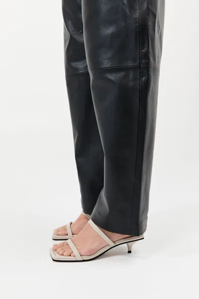 St Agni Fine Strap Kitten Heel In Neutral