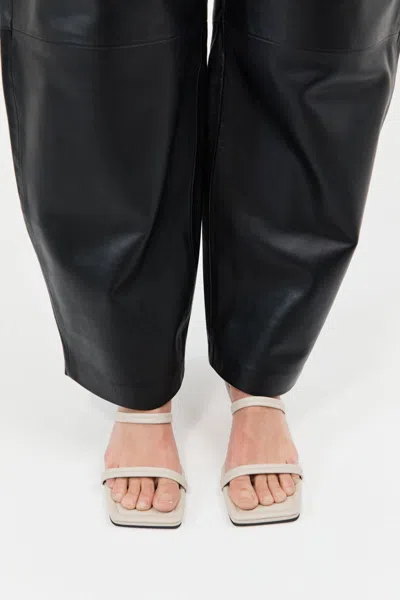 St Agni Fine Strap Kitten Heel In Neutral