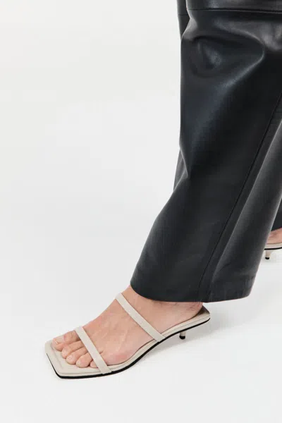 St Agni Fine Strap Kitten Heel In Neutral