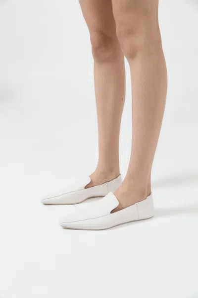 St Agni Flat Loafer In White