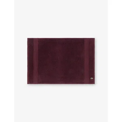 Lacoste Bordeaux Le Croco Cotton In Burgundy