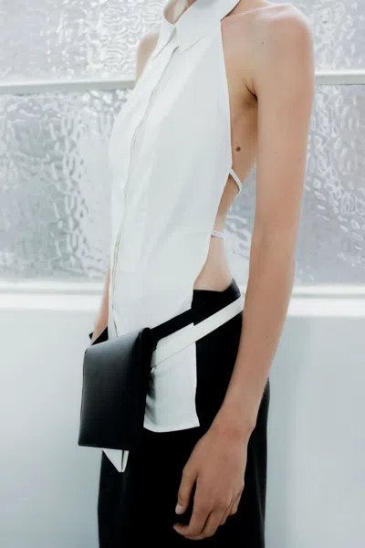 St Agni Halter Shirt In White