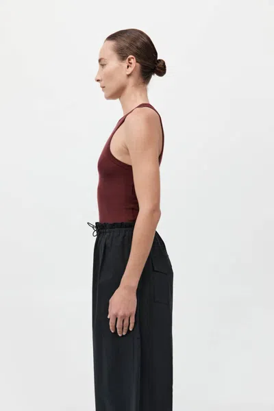 St Agni Jersey Tank Top In Currant In Purple