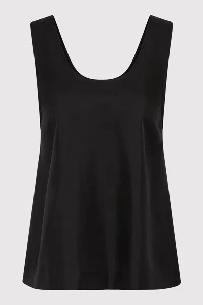 St Agni Jordan Button Up Top In Black